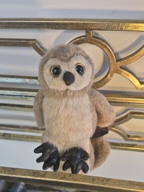 The Bearington Collection's Ollie the Baby Owl Plush, 6", Brown.